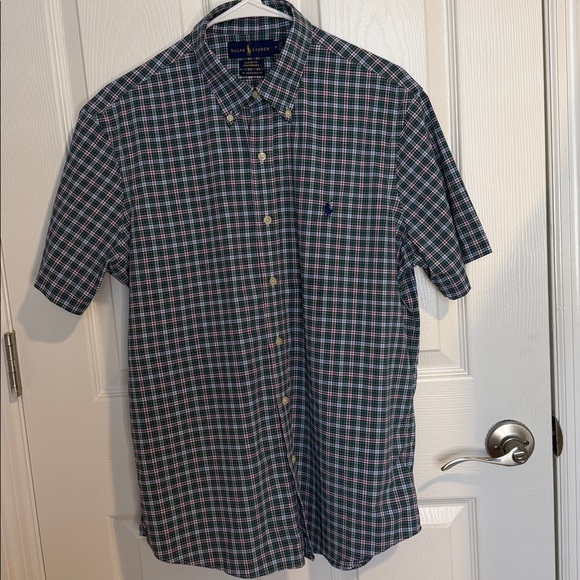 Polo Ralph Lauren Men's Classic fit performance Checkered Shirt RL Untucked fit - Picture 4 of 5